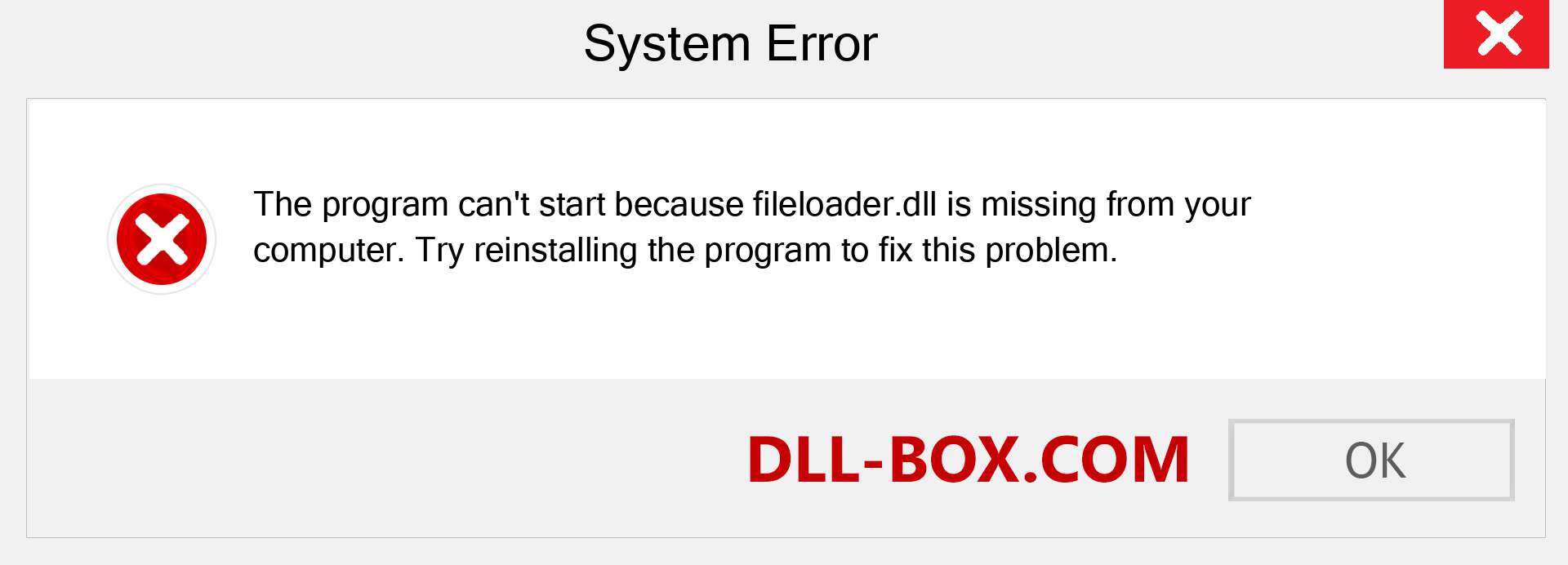  fileloader.dll file is missing?. Download for Windows 7, 8, 10 - Fix  fileloader dll Missing Error on Windows, photos, images